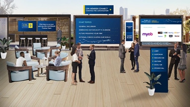 Virtual networking lounge